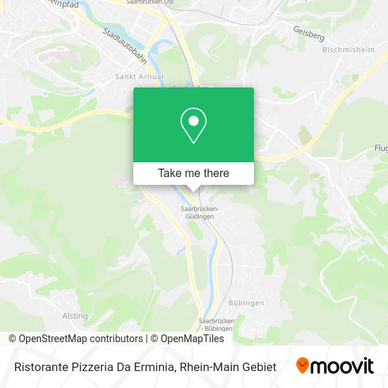 Карта Ristorante Pizzeria Da Erminia