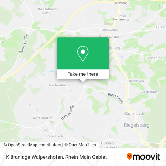 Карта Kläranlage Walpershofen