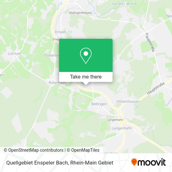Карта Quellgebiet Enspeler Bach