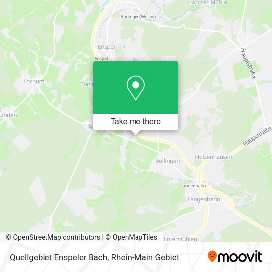 Карта Quellgebiet Enspeler Bach