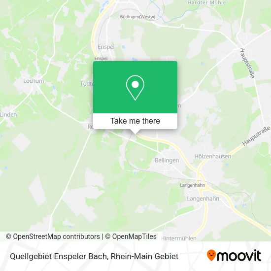Карта Quellgebiet Enspeler Bach