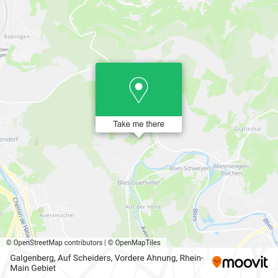 Карта Galgenberg, Auf Scheiders, Vordere Ahnung