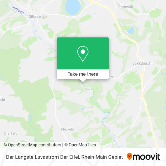 Карта Der Längste Lavastrom Der Eifel