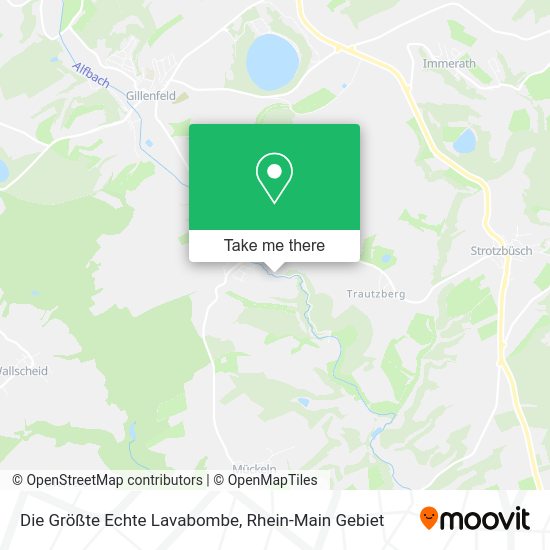 Карта Die Größte Echte Lavabombe