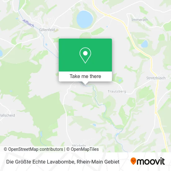 Карта Die Größte Echte Lavabombe