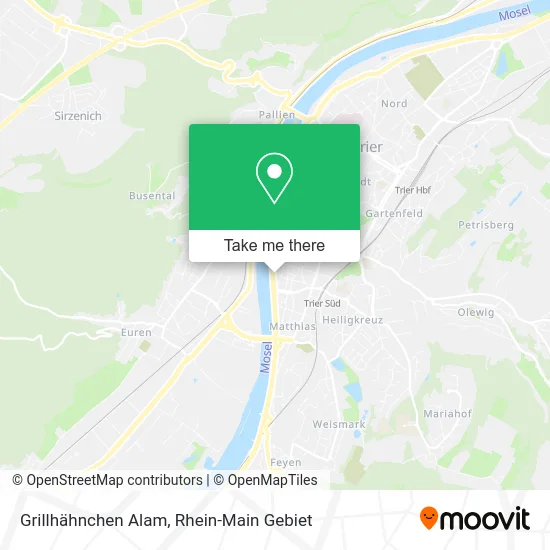 Карта Grillhähnchen Alam