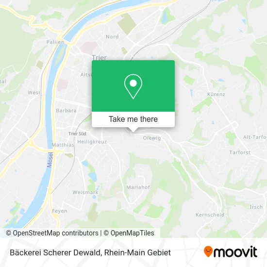 Карта Bäckerei Scherer Dewald
