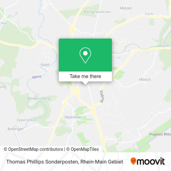 Карта Thomas Phillips Sonderposten