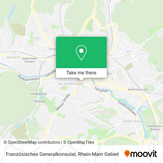 Карта Französisches Generalkonsulat