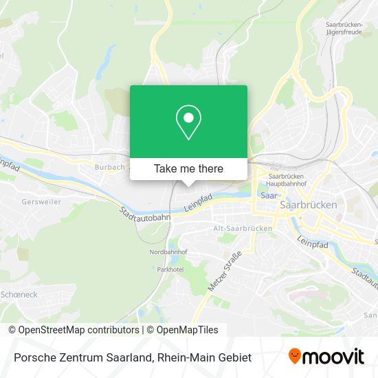 Карта Porsche Zentrum Saarland