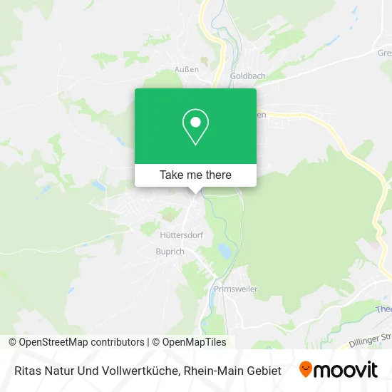 Карта Ritas Natur Und Vollwertküche