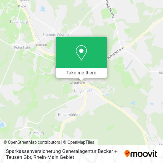 Карта Sparkassenversicherung Generalagentur Becker + Teusen Gbr