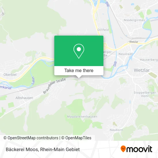 Карта Bäckerei Moos