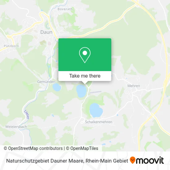 Карта Naturschutzgebiet Dauner Maare