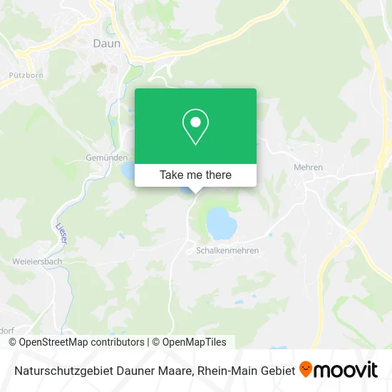 Карта Naturschutzgebiet Dauner Maare