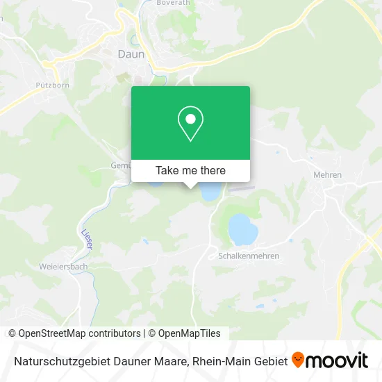 Карта Naturschutzgebiet Dauner Maare