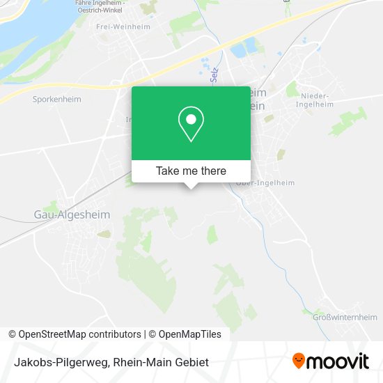 Карта Jakobs-Pilgerweg