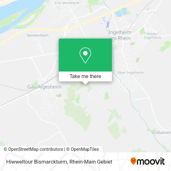 Карта Hiwweltour Bismarckturm