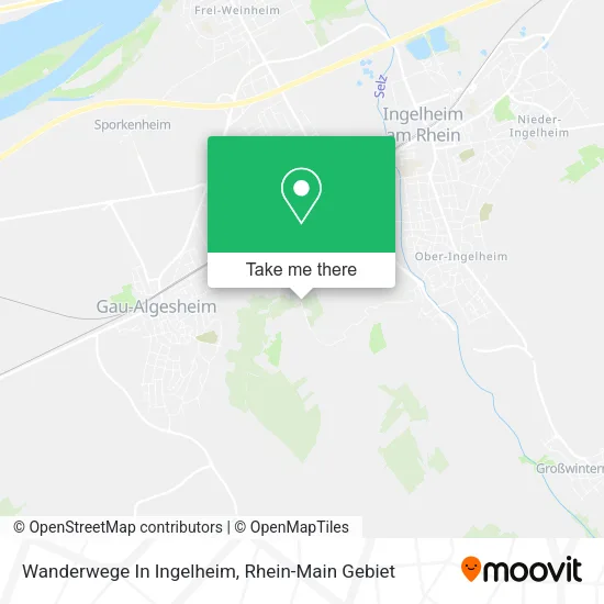 Карта Wanderwege In Ingelheim