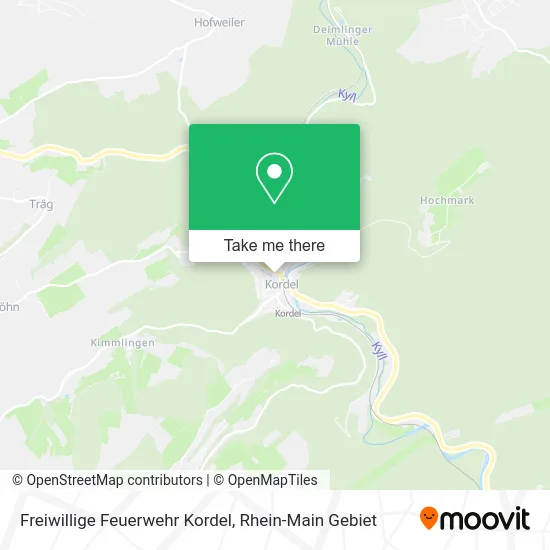 Карта Freiwillige Feuerwehr Kordel