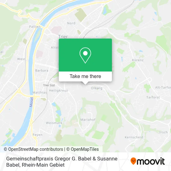 Карта Gemeinschaftpraxis Gregor G. Babel & Susanne Babel