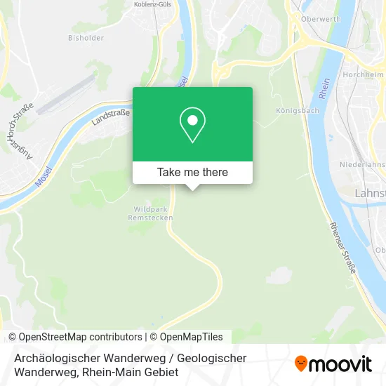 Карта Archäologischer Wanderweg / Geologischer Wanderweg
