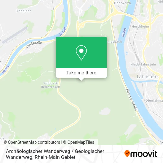 Карта Archäologischer Wanderweg / Geologischer Wanderweg
