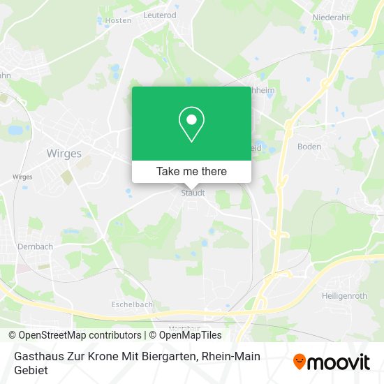 Карта Gasthaus Zur Krone Mit Biergarten