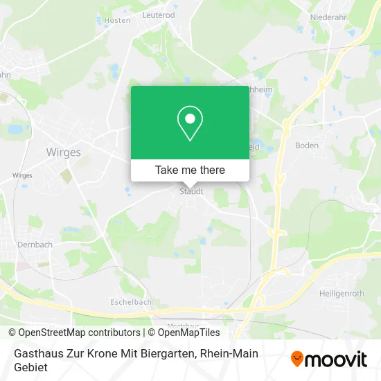 Карта Gasthaus Zur Krone Mit Biergarten