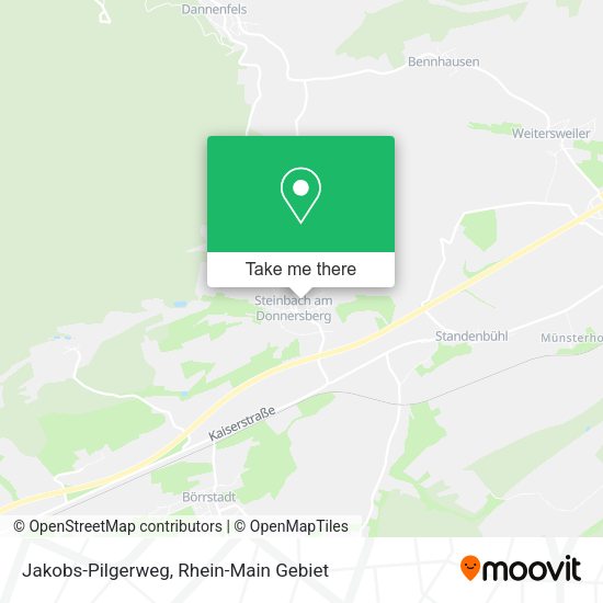 Карта Jakobs-Pilgerweg