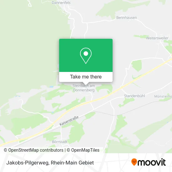 Карта Jakobs-Pilgerweg