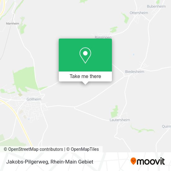 Карта Jakobs-Pilgerweg