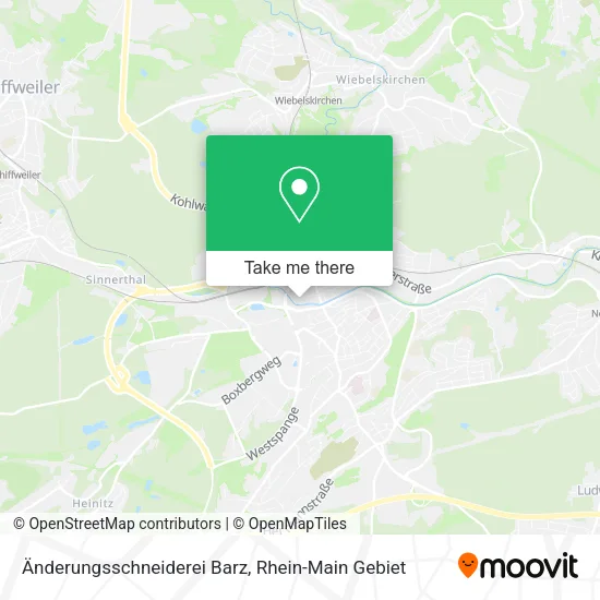Карта Änderungsschneiderei Barz