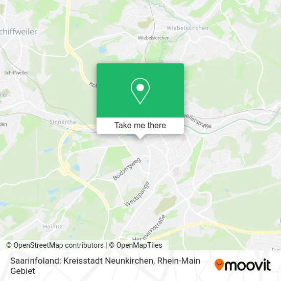 Карта Saarinfoland: Kreisstadt Neunkirchen