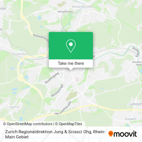 Карта Zurich Regionaldirektion Jung & Sciasci Ohg