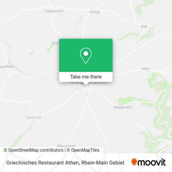 Карта Griechisches Restaurant Athen