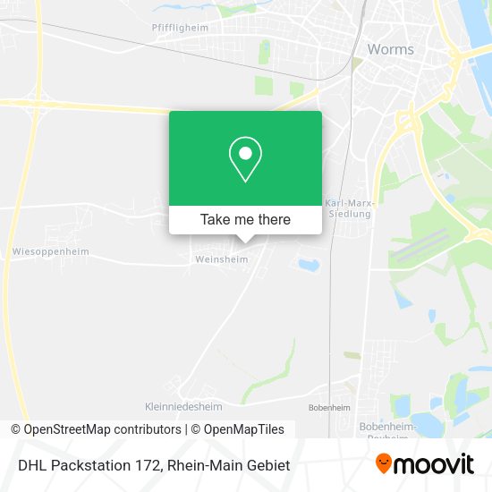 Карта DHL Packstation 172