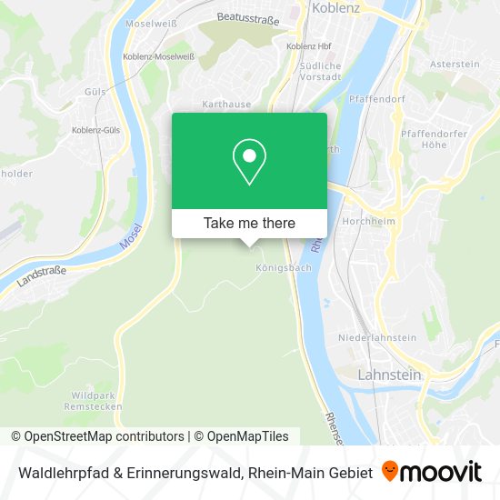 Карта Waldlehrpfad & Erinnerungswald