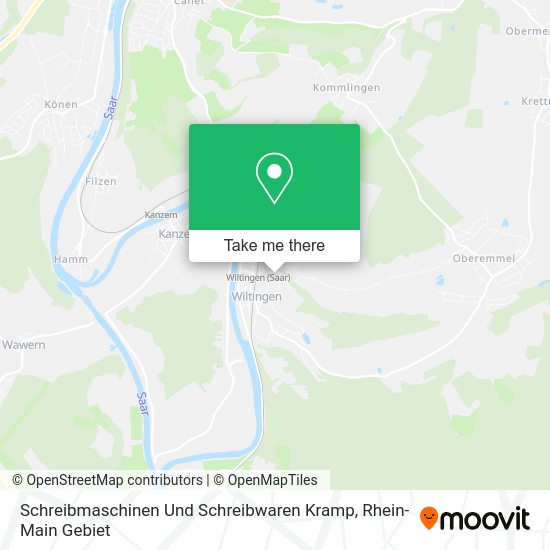 Карта Schreibmaschinen Und Schreibwaren Kramp