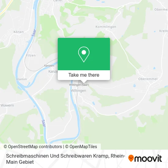 Карта Schreibmaschinen Und Schreibwaren Kramp