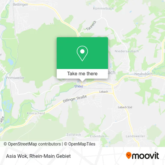 Карта Asia Wok