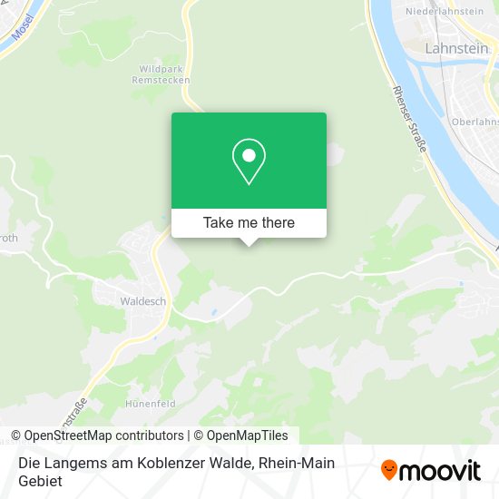 Карта Die Langems am Koblenzer Walde