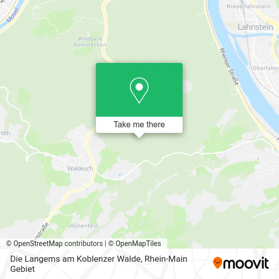 Карта Die Langems am Koblenzer Walde
