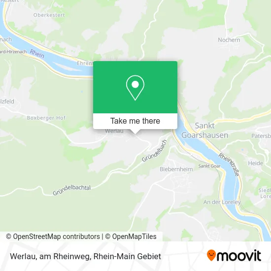 Карта Werlau, am Rheinweg