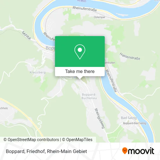 Карта Boppard, Friedhof