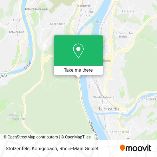 Карта Stolzenfels, Königsbach