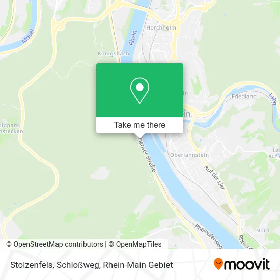 Карта Stolzenfels, Schloßweg