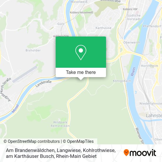 Карта Am Brandenwäldchen, Langwiese, Kohlrothwiese, am Karthäuser Busch
