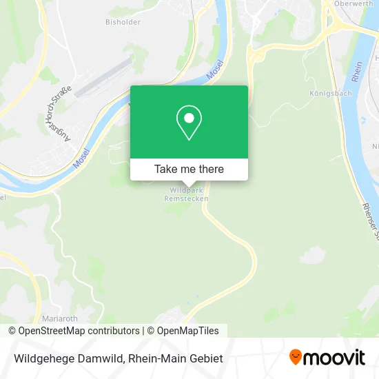 Карта Wildgehege Damwild