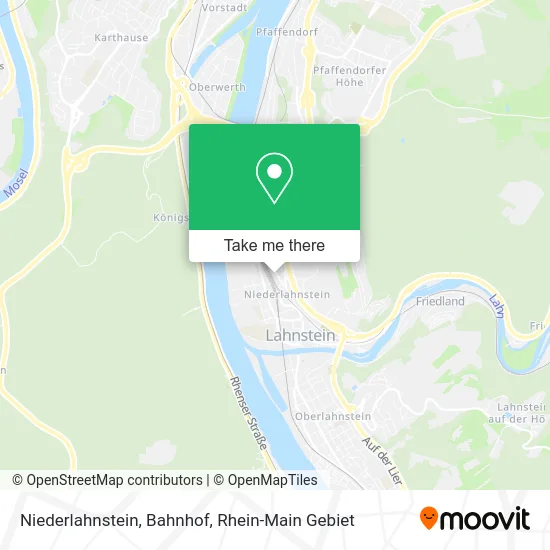 Карта Niederlahnstein, Bahnhof